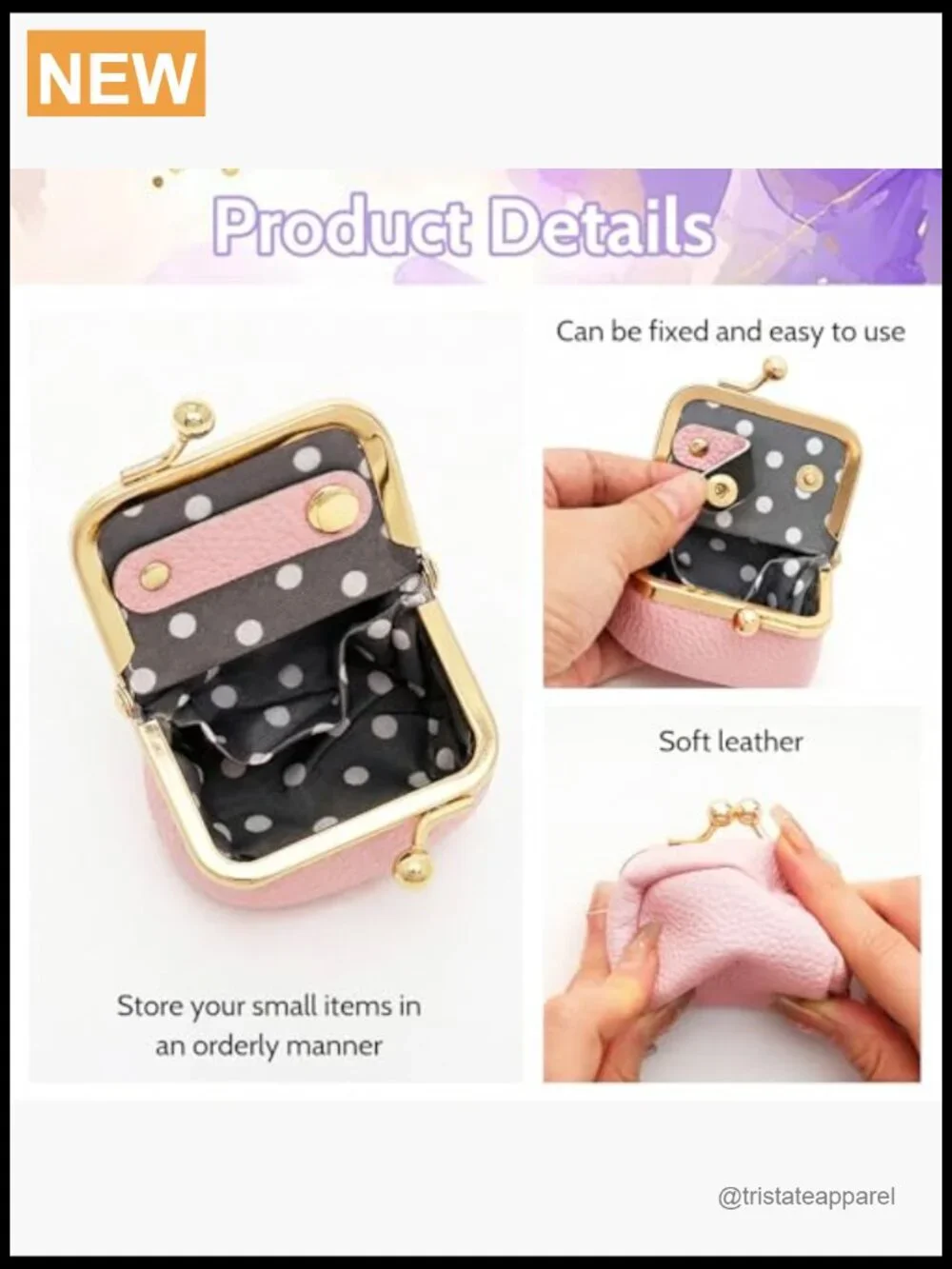 Genuine Leather Mini Jewelry Box Portable Vintage Ring Box Travel Coin Purse
